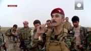 با پیشمرگ های کرد در خط مقدم نبرد با داعش