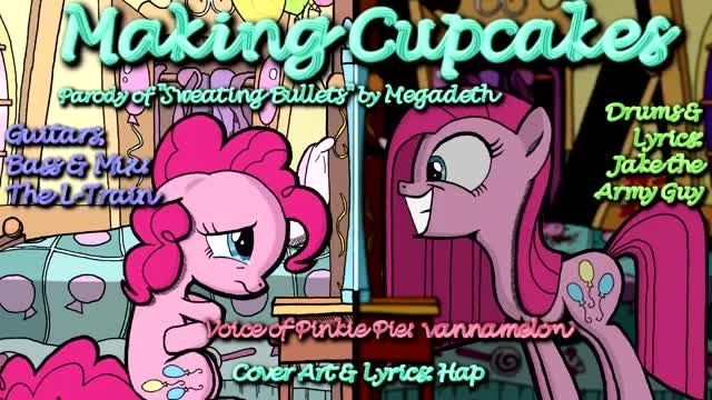 Making Cupcakes-pinkie pie and pinkamena