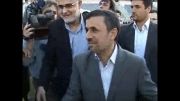 حضور احمدی نژاد در تمرین تیم ملی فوتبال