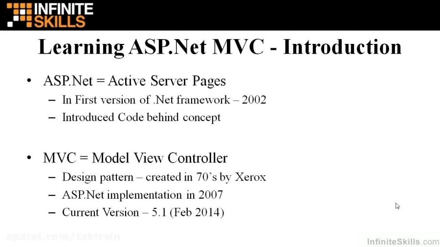 دانلود دوره آموزشی ASP.Net MVC