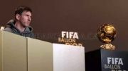 عکس و فیلم مسی در مراسم فیفا گالای 2013