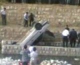 سقوط ماشین در كانال آب در الیگودرز