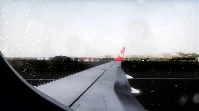 Turkish Airlines Boeing 737-800 Takeoff From Mashhad
