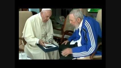 ملاقات پاپ با فیدل کاسترو