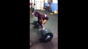 115 lb. girl deadlifts 340 lbs