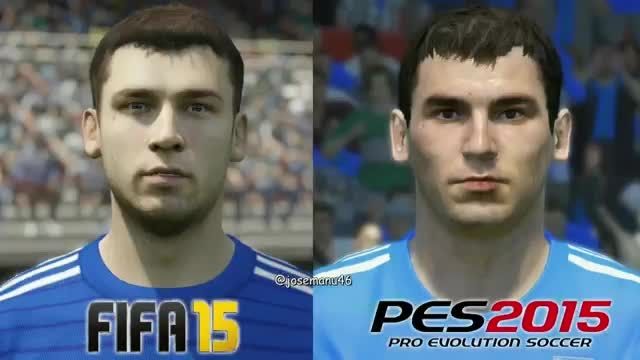 FIFA 15 VS PES 2015 (مقایسه چهره بازیکنان چلسی )