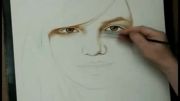 اموزش نقاشی- چهره بریتنی اسپیرز