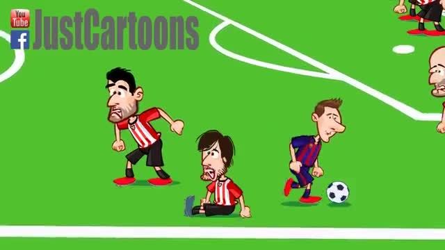 انیمیشن جالب بازی : بارسلونا 3 - 1 اتلتیکو بیلبائو