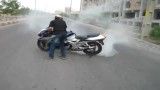 به دود در آوردن لاستیک موتور سنگین در ایران