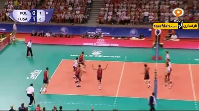 خلاصه والیبال لهستان 3-2 آمریکا