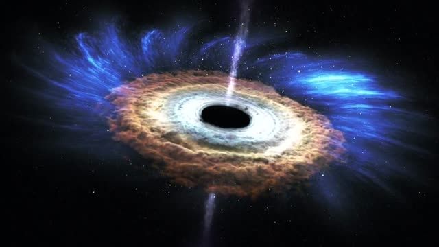 طرح مفهومی ناسا از بلعیده شدن ستاره توسط یک سیاه چاله