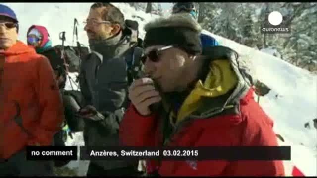 بهمن مصنوعی در ارتفاعات سوئیس