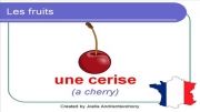 یادگیری لغات مربوط به میوه و غذا به زبان فرانسه