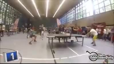 تنیس روی میز به سبک کله زنی