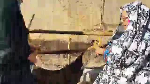 نحوه مَشک زنی در روستای علیشار خرقان
