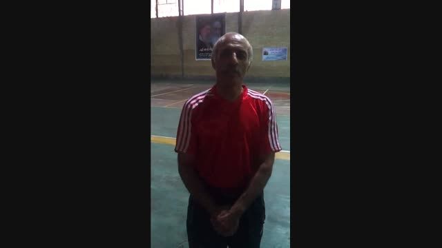 حرکات ورزشی بهرام آذرفر 55 ساله از شیراز