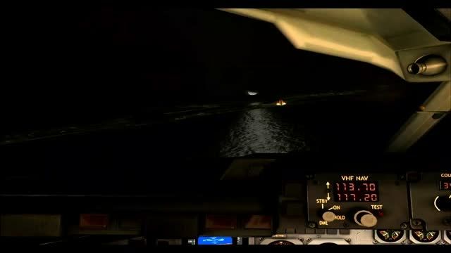 فرود در شب با bae 146 در فرودگاه پرنسس جولیانا