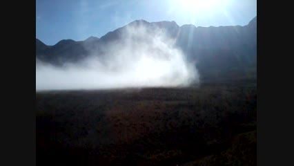 حرکت مه در مسیر صعود به قله ی بُرز آمل