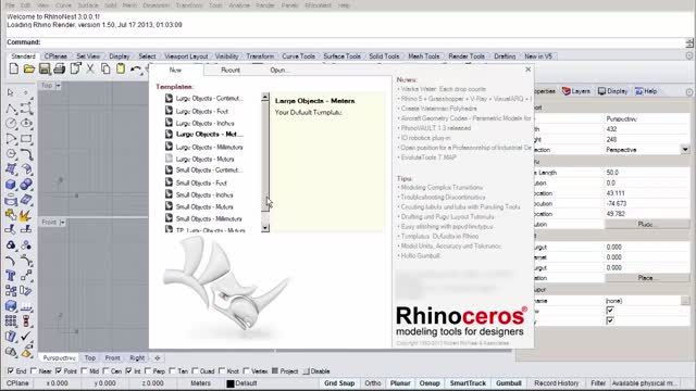 Rhino 101 - Fundamentals of 3D Modeling