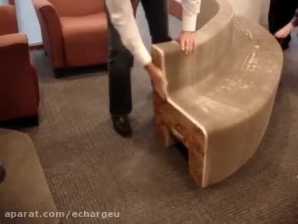 خلاقیت در ساخت صندلی-نیمکت قابل انعطاف