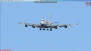فرود زیبای 747 ایرفرانس کارگو