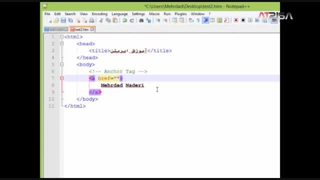 آموزش HTML و CSS (قسمت دوم) - آتریسا وب