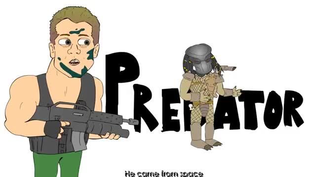 کارتون طنز و موزیکال شکارچی (predator)