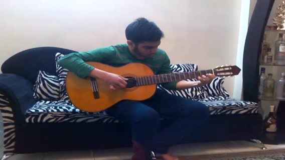 اجرای قطعه ی study in eminor با گیتار...
