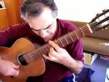 گیتار اسپانیایی Romance  classical guitar tremolo solo