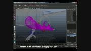 آموزش انیمیت پرواز عقاب در مایا