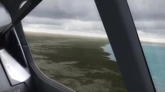 فرود بسیار تماشایی 737 از نمای کاکپیت خلبان
