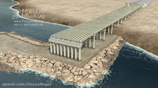 انیمیشن عمرانی روش ساخت پل خلیج فارس- قسمت 1 از 4