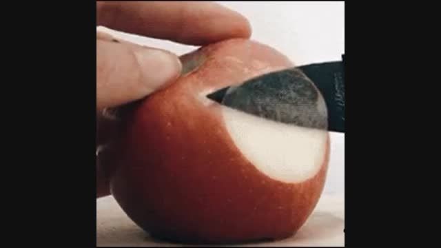 روش جالب لایه کردن سیب!!