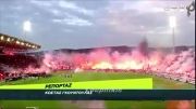 آتش بازی گسترده هواداران پائوک سالونیکی در ورزشگاه