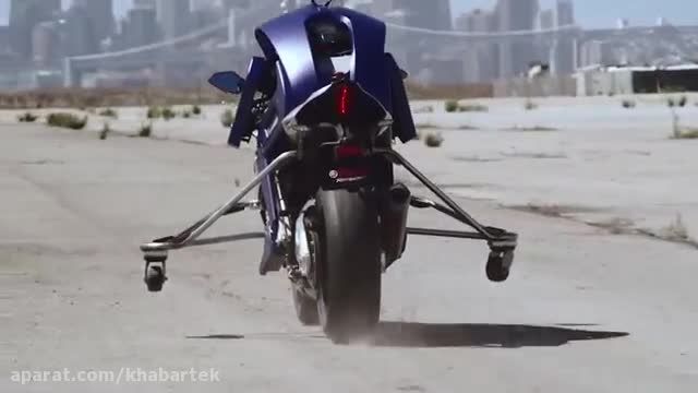 ربات موتورسیکلت سوار یاماها را ببینید