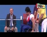 کسب مدال طلا توسط مجید فرزین ، وزنه بردار دسته 85.5 کیلوگرم