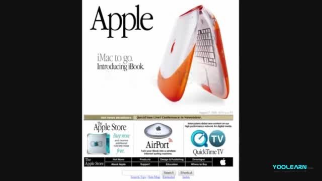 وبسایت apple از 1997 تا 2015