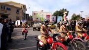 رژه موتور سواران ارتش در 12 بهمن 92 اندیمشک