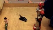 جنگ اسباب بازی بن تن با ربات فضایی (با کارهای خودم)