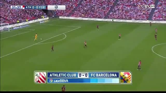 نیمه اول بازی : اتلتیک بیلبائو 0 - 1 بارسلونا (لالیگا)