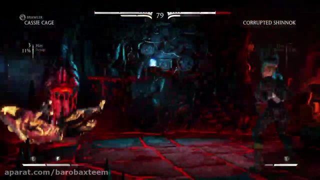 مرحله ی اخر بازی mortal kombat x با بازی خودم