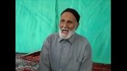 عمو حسین 85 ساله در مدح دوازده امام شعر می گوید
