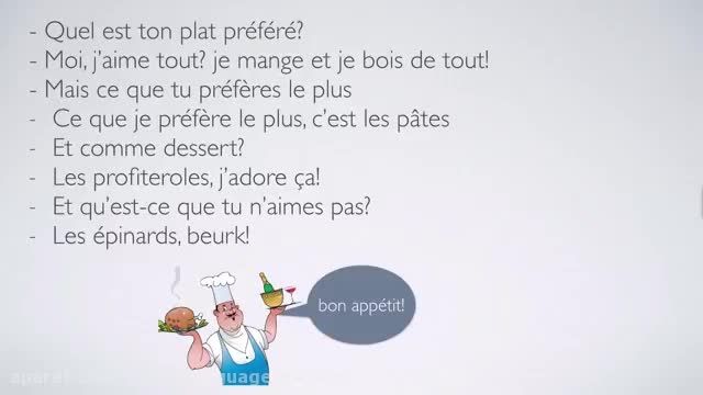 آموزش نام غذاها به زبان فرانسه
