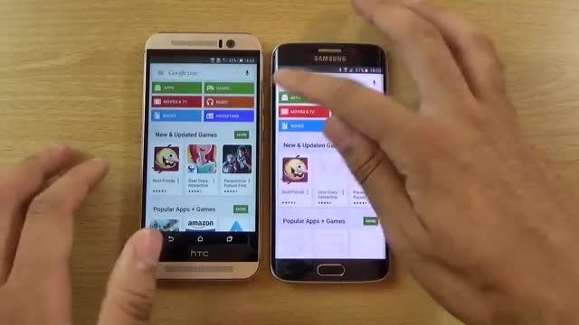 One M9 Android 5.1 vs Galaxy S6 Android 5.1.1_SPEED