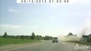 حادثه پرت شدن ناجور اتومبیل به آسمان