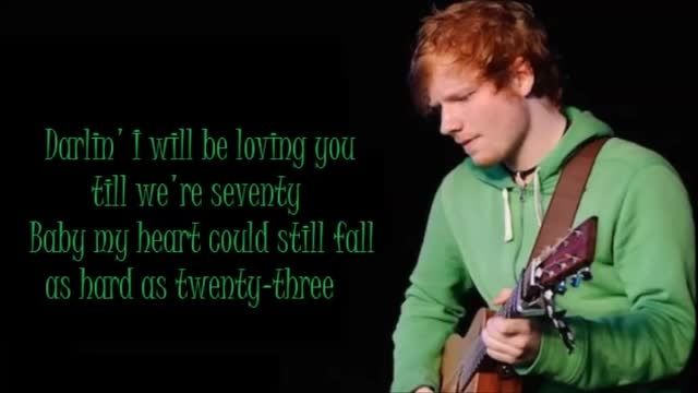 Ed Sheeran- Thinking Out Loud (Lyrics