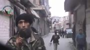 استفاده شورشیان سوریه از ترکیب لیفتراک و توپ سرپر علیه دولت