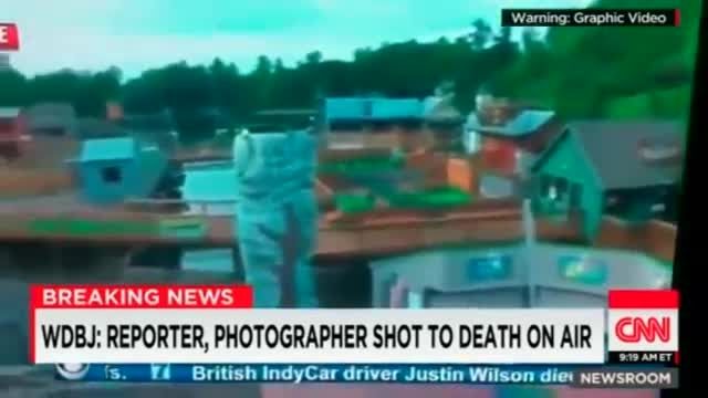 فیلم لحظه تیراندازی به دو خبرنگار آمریکایی در پخش زنده
