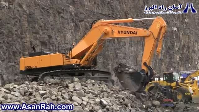 بیل مکانیکی پرقدرت 800 هیوندای در نمایشگاه آلمان