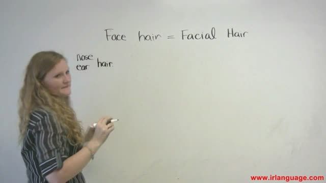 آموزش زبان - قسمت 10 - the face and hair